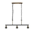 Dreifa Curved Linear Pendant (FRAME ONLY), 3 x E27 (Not inc Shades)