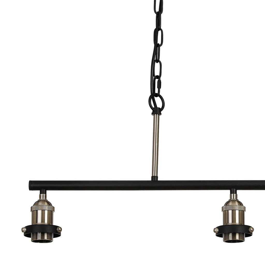 Dreifa Curved Linear Pendant (FRAME ONLY), 3 x E27 (Not inc Shades)