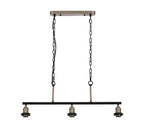 Dreifa Curved Linear Pendant (FRAME ONLY), 3 x E27 (Not inc Shades)