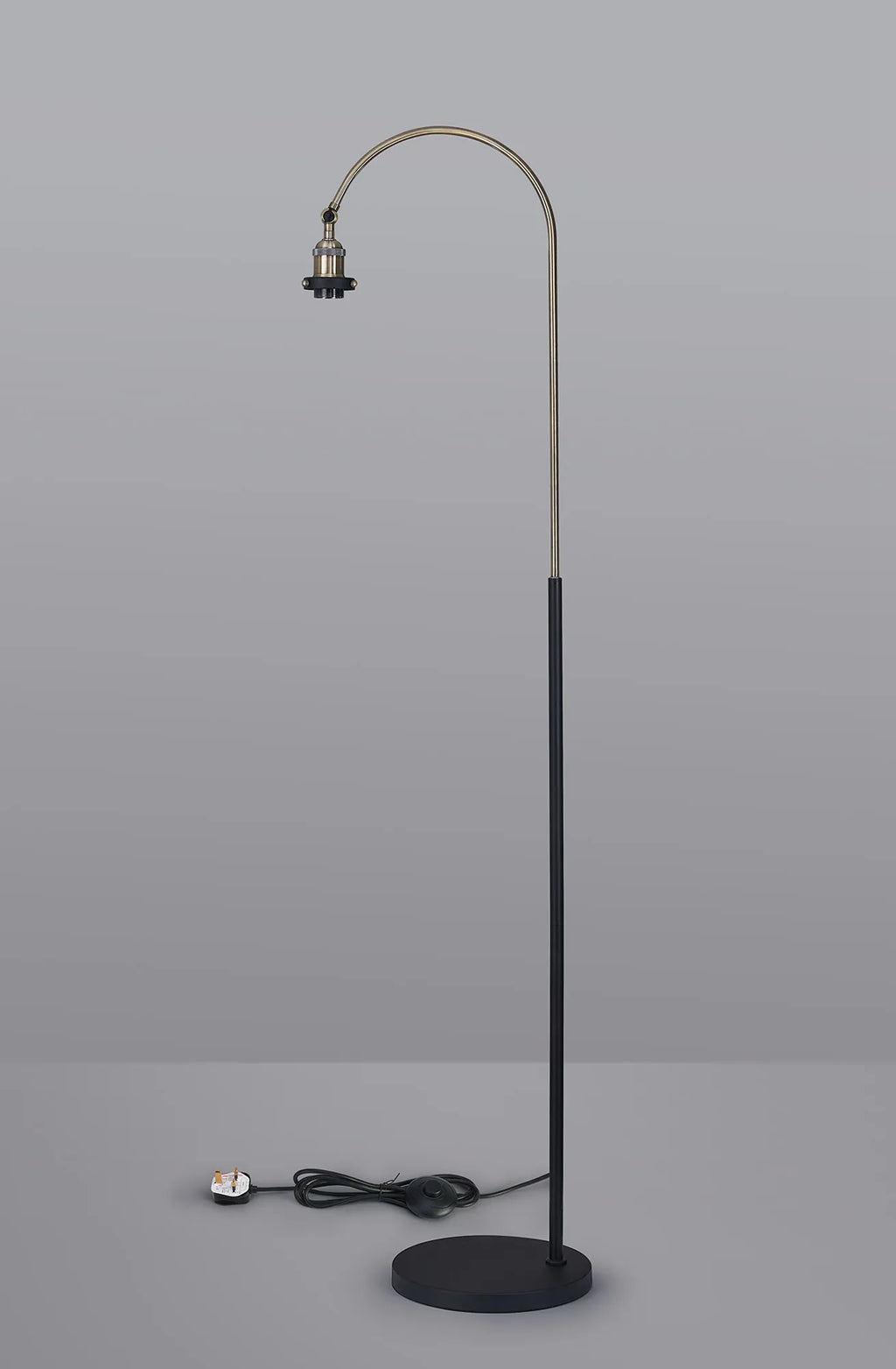 Dreifa Curved Over Arm Floor Lamp Without Shade, 1 x E27 (Not inc Shade)
