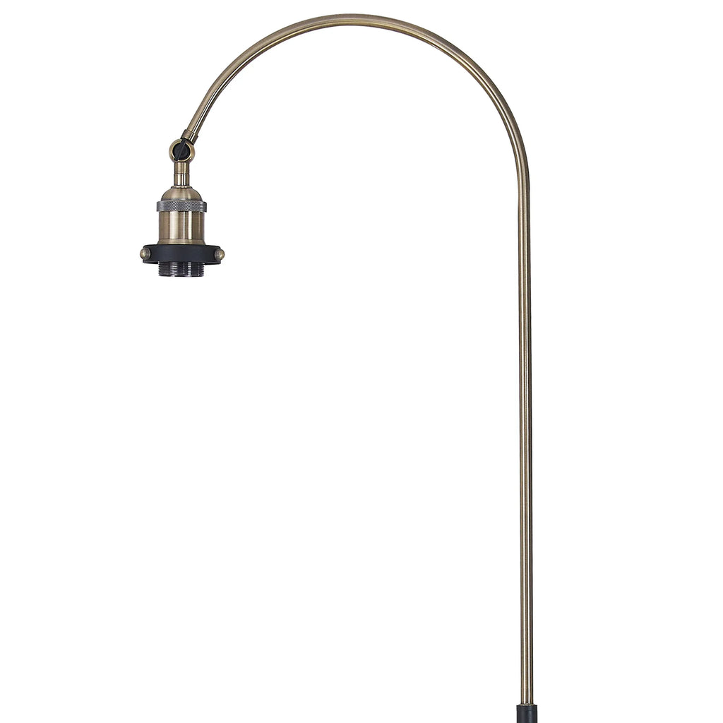 Dreifa Curved Over Arm Floor Lamp Without Shade, 1 x E27 (Not inc Shade)