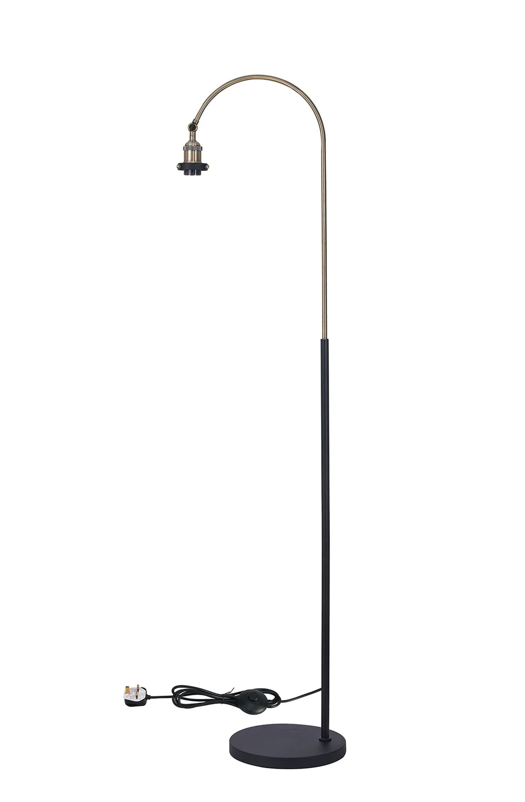Dreifa Curved Over Arm Floor Lamp Without Shade, 1 x E27 (Not inc Shade)