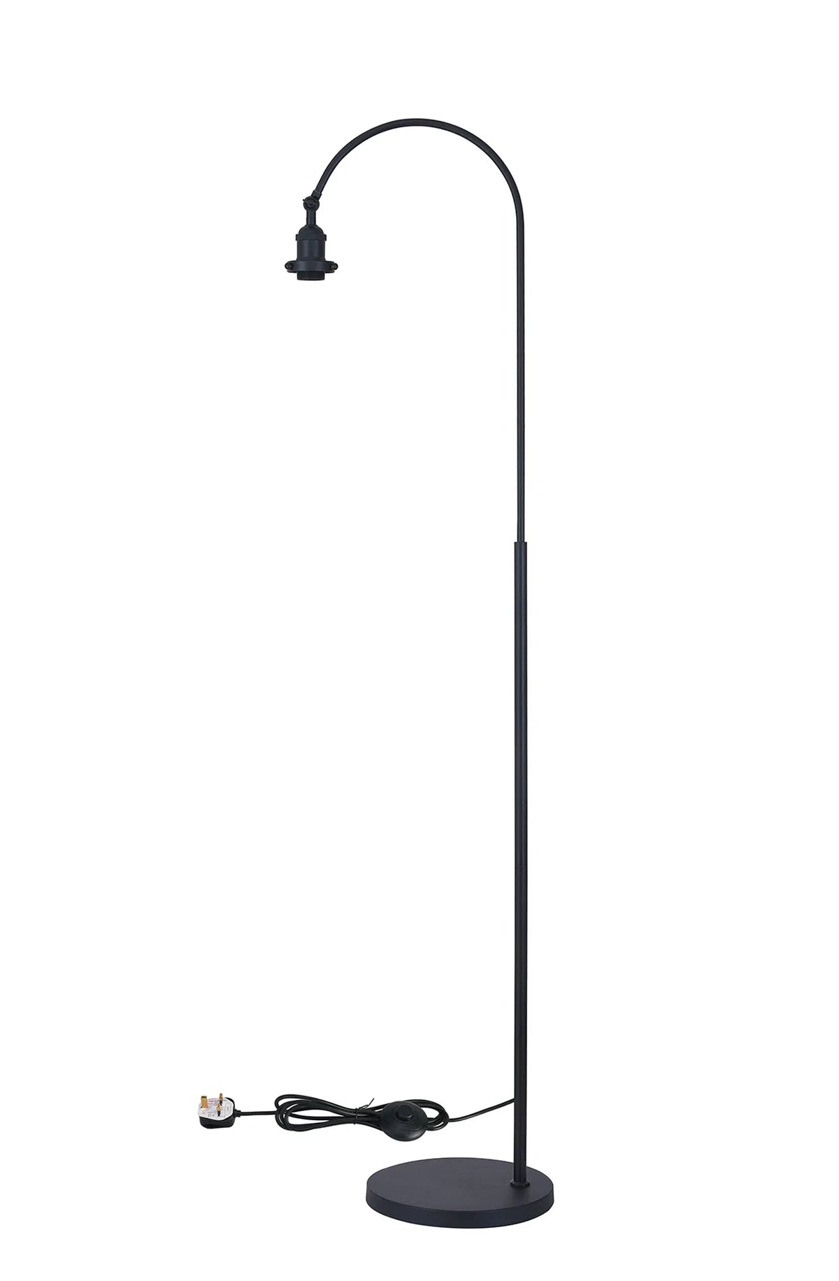 Dreifa Curved Over Arm Floor Lamp Without Shade, 1 x E27 (Not inc Shade)
