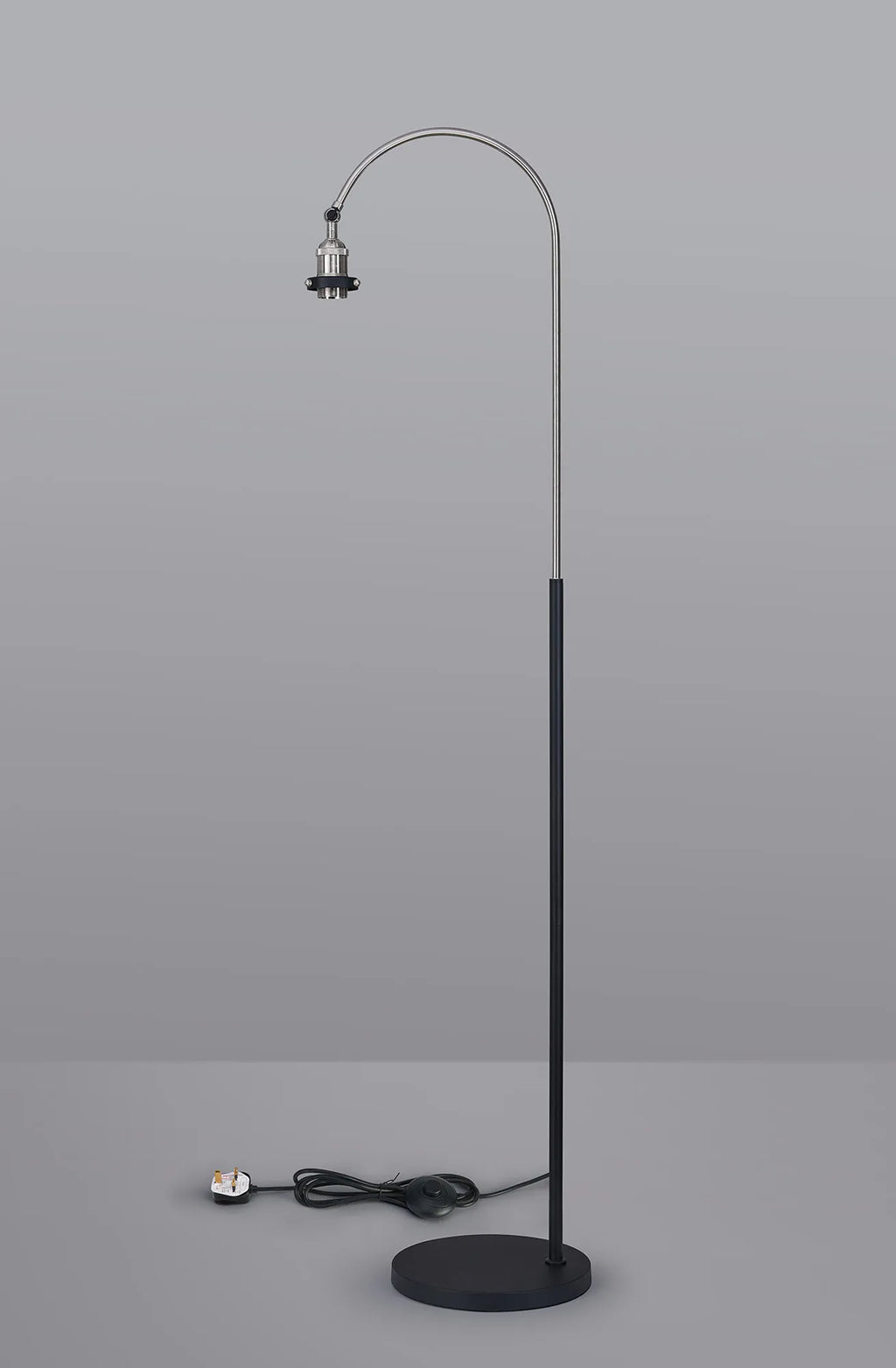 Dreifa Curved Over Arm Floor Lamp Without Shade, 1 x E27 (Not inc Shade)