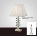 Diyas - Dusit Crystal Table Lamp, WITHOUT SHADE, 1 Light E14, Silver Finish (DIYAS IL11005) - Luminosity Designs Ltd