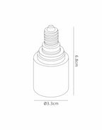 Deco - E14 Lampholder to E27 Lamp Socket Converter - Luminosity Designs Ltd