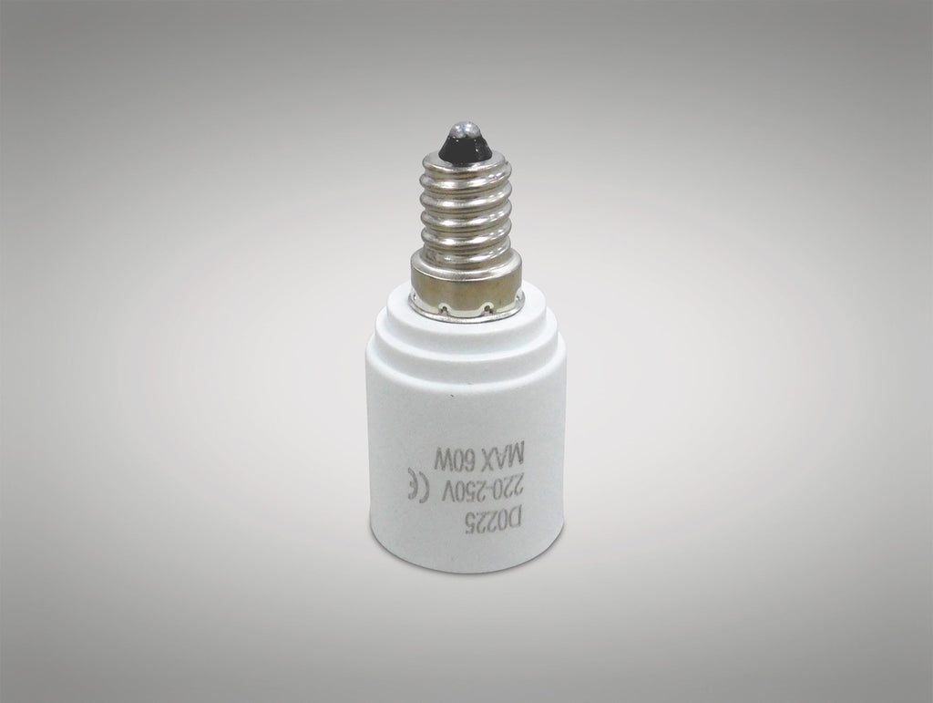 Deco - E14 Lampholder to E27 Lamp Socket Converter - Luminosity Designs Ltd