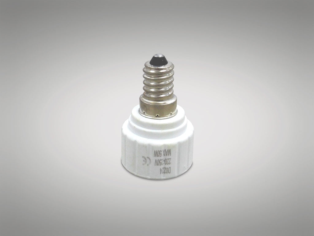 Deco - E14 Lampholder to GU10 Lamp Socket Converter - Luminosity Designs Ltd