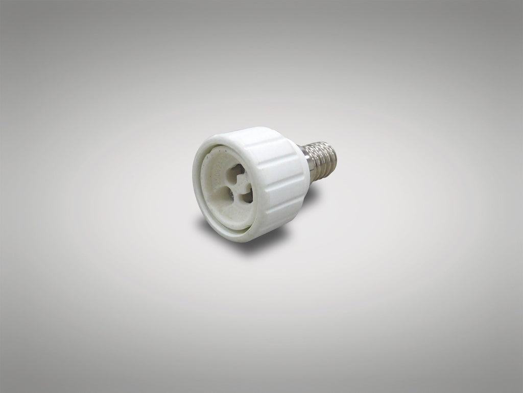 Deco - E14 Lampholder to GU10 Lamp Socket Converter - Luminosity Designs Ltd