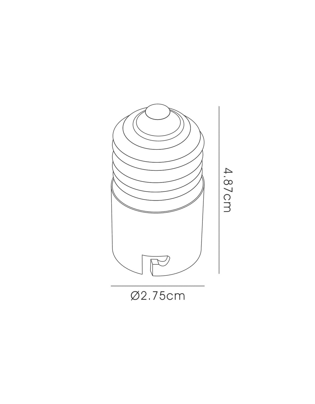 Deco - E27 Lampholder to B22 Lamp Socket Converter - Luminosity Designs Ltd