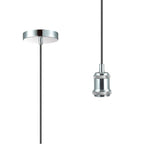 Deco - E27 Pendant Set - Plain Fabric Wrapped Cable - Luminosity Designs Ltd