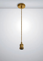 Deco - E27 Pendant Set - Twisted Fabric Wrapped Cable - Luminosity Designs Ltd