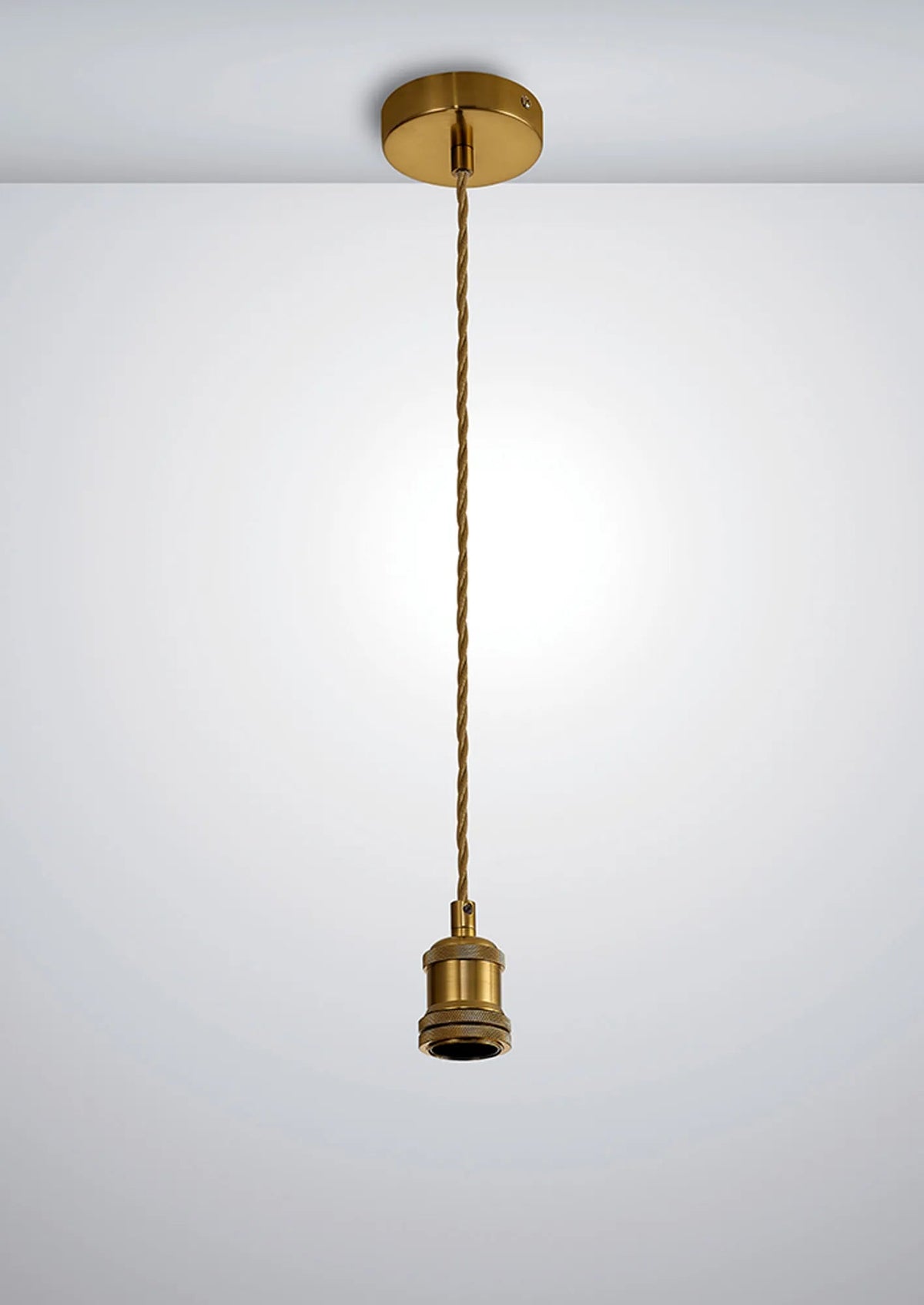 Deco - E27 Pendant Set - Twisted Fabric Wrapped Cable - Luminosity Designs Ltd