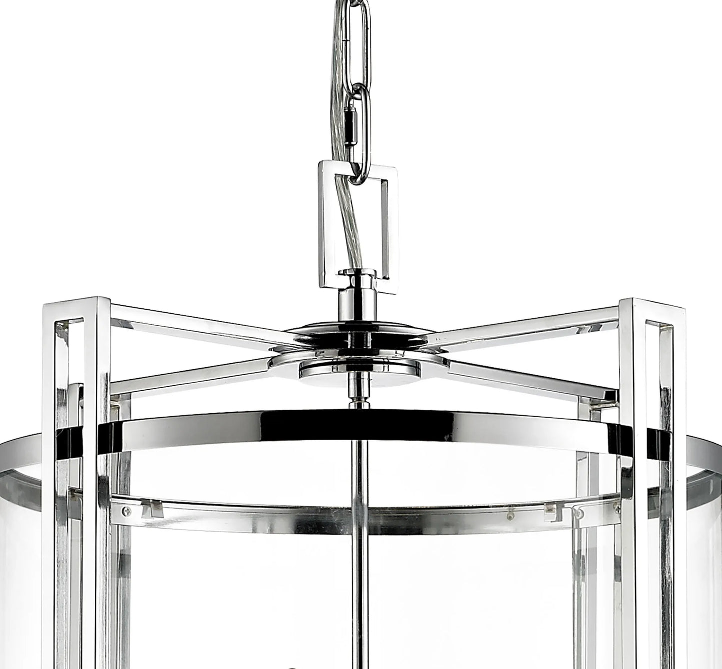 Eaton Pendant 12 Light E14 Metal and Glass Lantern (Diyas il31095/il31085)