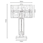 Oaks Lighting - Edendale Tiffany Style Table Light - Luminosity Designs Ltd