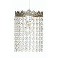 Oaks Lighting - Ekon Beaded Glass Pendant Shade with Scrolled Metalwork (Oaks 172) - Luminosity Designs Ltd