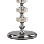Diyas - Elenor Crystal Table Lamp, WITHOUT SHADE, 1 Light E27, Silver Finish (Diyas IL11023) - Luminosity Designs Ltd