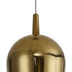 Mantra - Elsa Assembly Pendant (WITHOUT PLATE) With Champagne Glass Shade, 1 Light E27, Glass With Frosted Inner Cone - Luminosity Designs Ltd