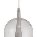 Mantra - Elsa Assembly Pendant (WITHOUT PLATE) With Champagne Glass Shade, 1 Light E27, Glass With Frosted Inner Cone - Luminosity Designs Ltd