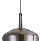 Mantra - Elsa Assembly Pendant (WITHOUT PLATE) With Inverted Bell Shade, 1 Light E27, Glass With Frosted Inner Cone - Luminosity Designs Ltd