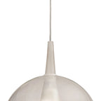 Mantra - Elsa Assembly Pendant (WITHOUT PLATE) With Round Shade, 1 Light E27, Glass With Frosted Inner Cone - Luminosity Designs Ltd
