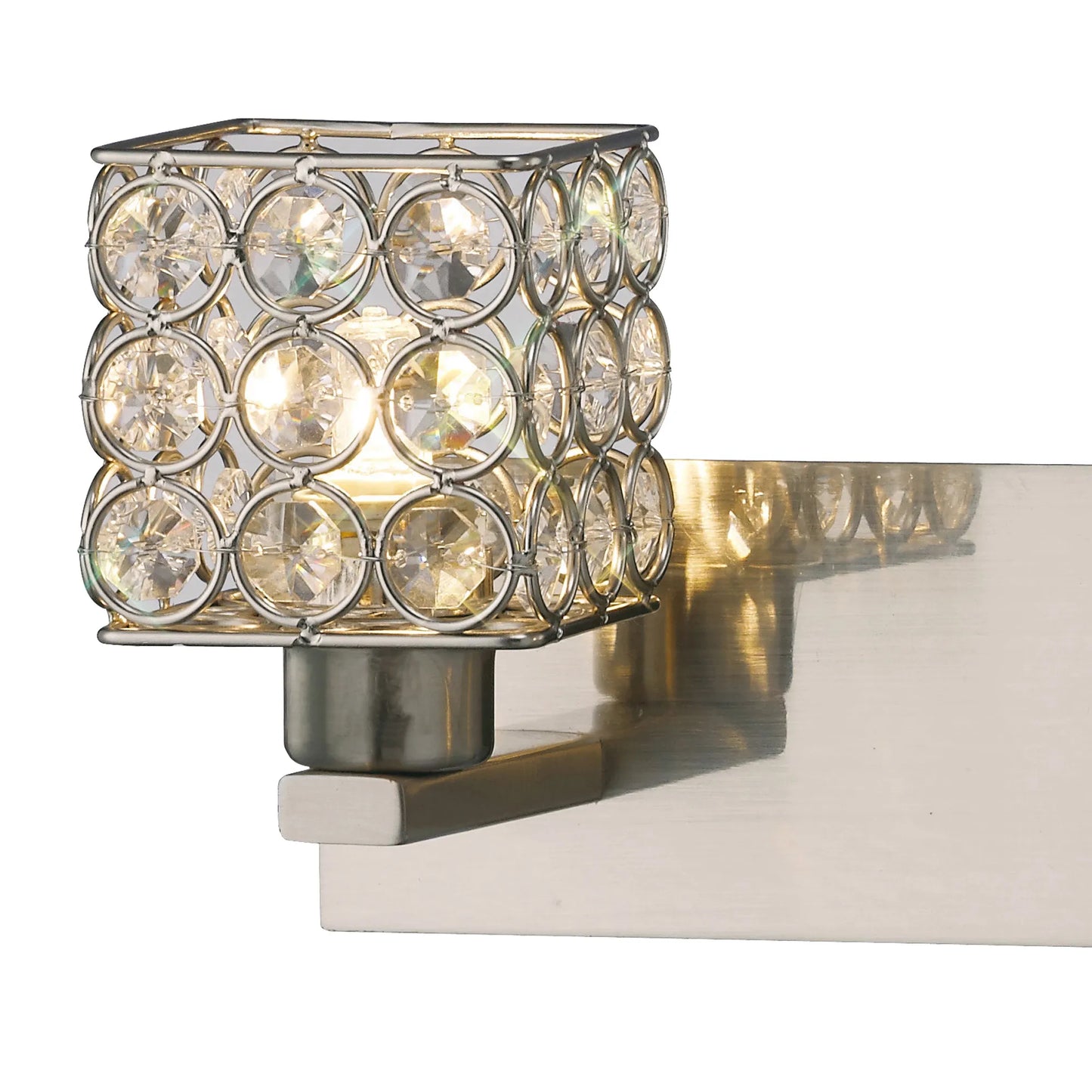 Elsa Wall Lamp,  2 Light G9,  Satin Nickel/Crystal, (DIYAS IL20640)