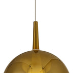 Elsa Assembly Pendant (WITHOUT PLATE) With Round Shade, 1 Light E27,  Glass With Frosted Inner Cone