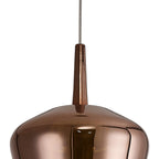 Elsa Assembly Pendant (WITHOUT PLATE) With Inverted Bell Shade, 1 Light E27,  Glass With Frosted Inner Cone
