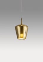 Elsa Assembly Pendant (WITHOUT PLATE) With Inverted Bell Shade, 1 Light E27,  Glass With Frosted Inner Cone