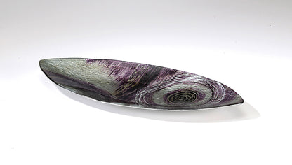 Elvira Glass Art Boat Platter Oval - Large