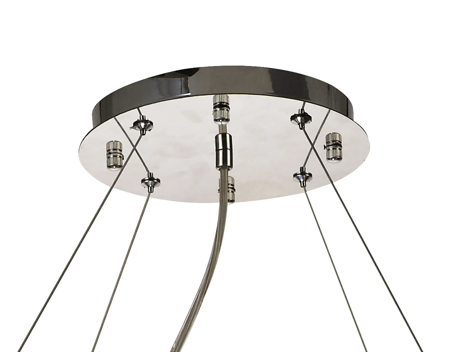 Empire 85cm Round Pendant Chandelier, 12 Light G9, Polished Chrome/Crystal (Diyas IL31731)