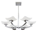 Endon Ayres Art Deco Style, Semi Flush, Polished Chrome Plate/Scavo Glass Finish (AYRES - 4CH) - Luminosity Designs Ltd
