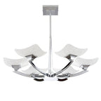 Endon Ayres Art Deco Style, Semi Flush, Polished Chrome Plate/Scavo Glass Finish (AYRES - 4CH) - Luminosity Designs Ltd