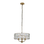 Luminosity Designs - Endon Clifton 3 Light Ceiling Light in Antique Brass or Chrome with Glass Panels (END/104466) - Luminosity Designs Ltd