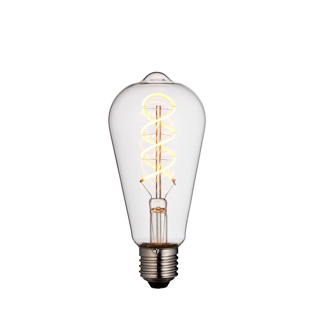 Endon - Endon Dimmable Decorative Vintage Pear Spiral LED Filament Bulb - Luminosity Designs Ltd