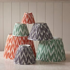 Endon - Endon Faux Silk Zigzag Ruffled 16cm Tapered Shade with Candle Clip - Luminosity Designs Ltd