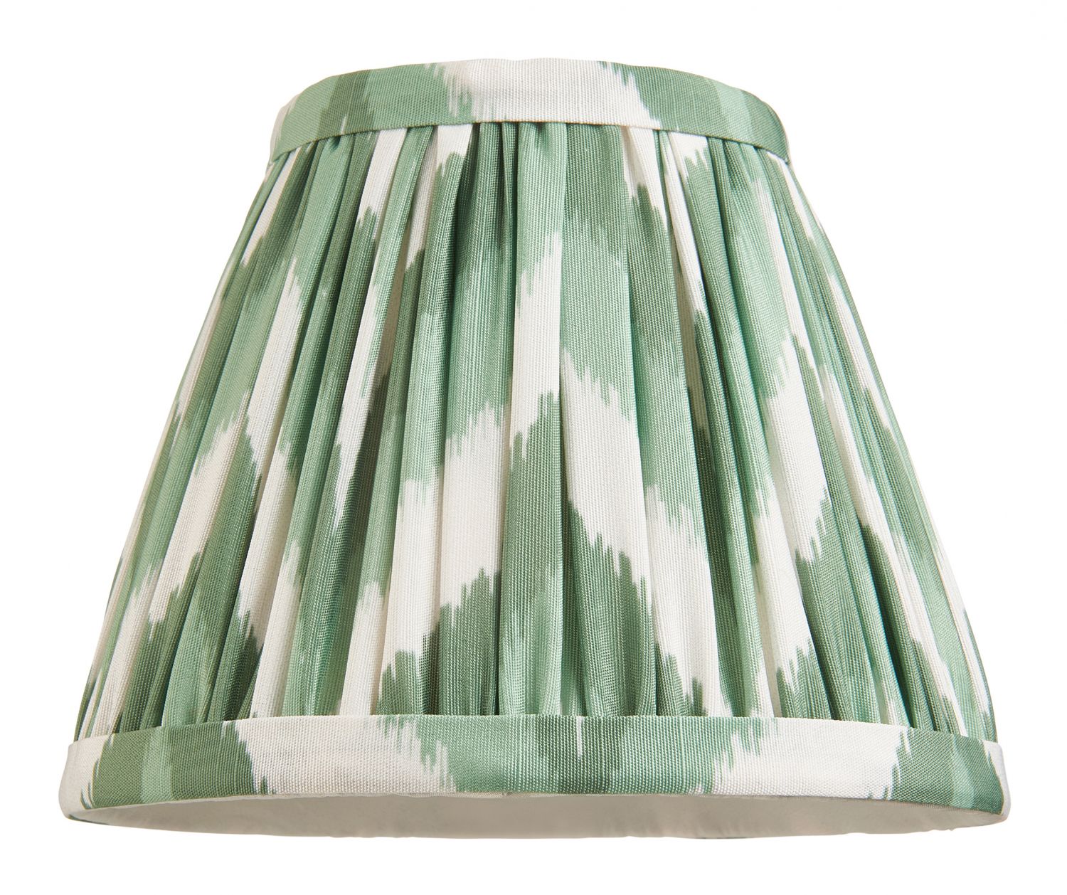 Endon - Endon Faux Silk Zigzag Ruffled 16cm Tapered Shade with Candle Clip - Luminosity Designs Ltd