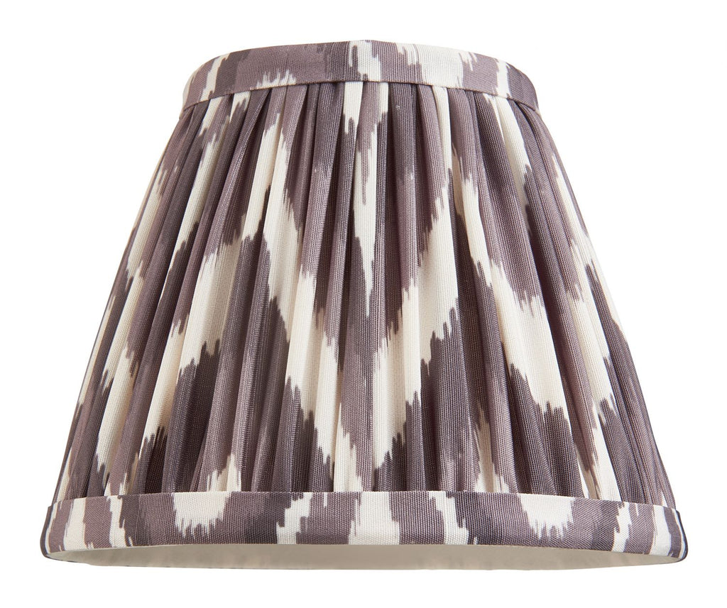 Endon - Endon Faux Silk Zigzag Ruffled 16cm Tapered Shade with Candle Clip - Luminosity Designs Ltd