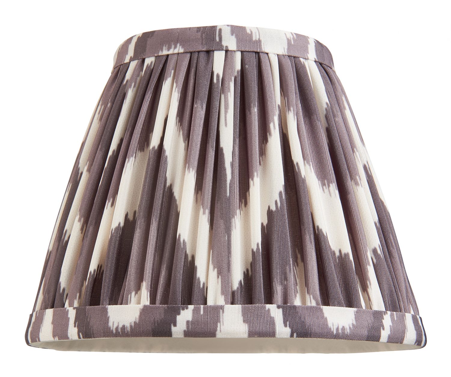 Endon - Endon Faux Silk Zigzag Ruffled 16cm Tapered Shade with Candle Clip - Luminosity Designs Ltd