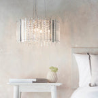 Endon - Endon Lighting Hanna Crystal Circular Chandelier Pendant Light , 5x G9 (78699) - Luminosity Designs Ltd