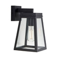 Endon - Endon Lighting - Lymington - 118762 - Black Clear Glass IP44 Outdoor Wall Light - Luminosity Designs Ltd
