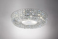 Luminosity Designs - Enya 45cm Flush Ceiling, 6 Light G9, Polished Chrome/Crystal (Diyas IL31201) - Luminosity Designs Ltd