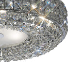 Luminosity Designs - Enya 45cm Flush Ceiling, 6 Light G9, Polished Chrome/Crystal (Diyas IL31201) - Luminosity Designs Ltd