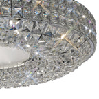 Luminosity Designs - Enya 60cm Flush Ceiling, 9 Light G9, Polished Chrome/Crystal (Diyas il31202) - Luminosity Designs Ltd
