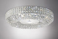 Luminosity Designs - Enya 60cm Flush Ceiling, 9 Light G9, Polished Chrome/Crystal (Diyas il31202) - Luminosity Designs Ltd