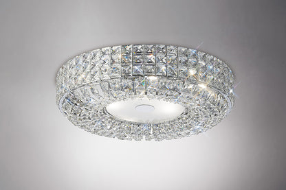 Enya 6 Light Crystal Flush Fitting