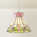 LSE - Evelyn Tiffany Style Easy Fit Ceiling Shade for ES Pendants - Luminosity Designs Ltd