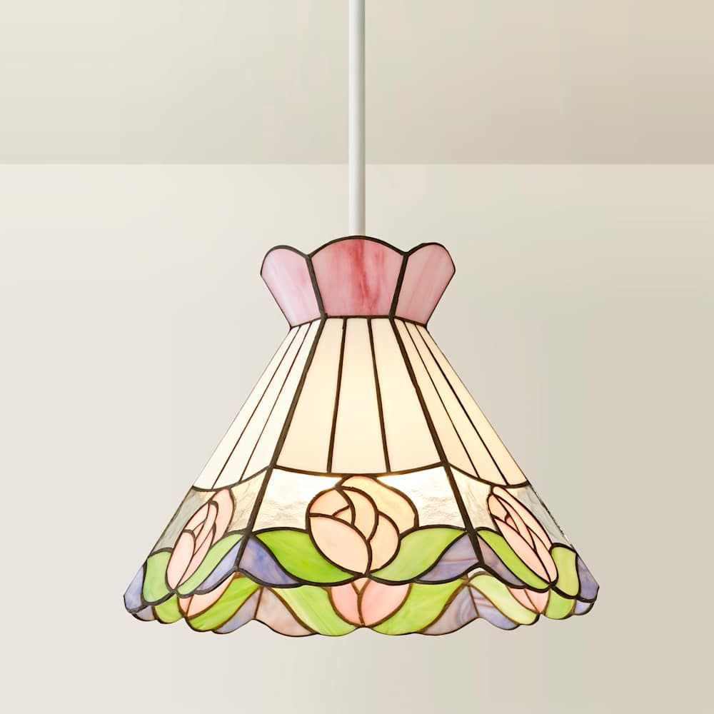 LSE - Evelyn Tiffany Style Easy Fit Ceiling Shade for ES Pendants - Luminosity Designs Ltd