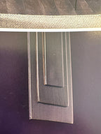 Luminosity Designs - EX DISPLAY Adler Wall Light E27 Bronze with Teal Satin Shade - Luminosity Designs Ltd