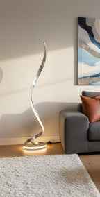 Endon - EX DISPLAY Aria Spiral Modern Style LED Floor Lamp - Luminosity Designs Ltd